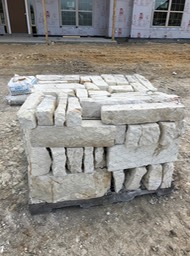 Close Up of Limestone Pallet