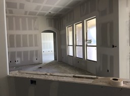 Kitchen Looking Into Family Room & Media Room