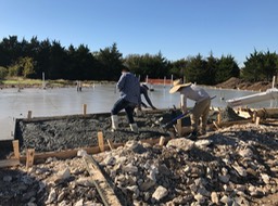 Worker On Front Porch
